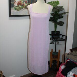 Wild Fable Pink Shimmery Long Sleeveless Dress - Size Large